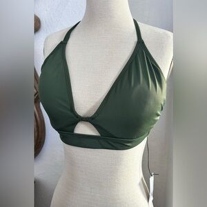 Shade & Shore Green Bikini Top 36D